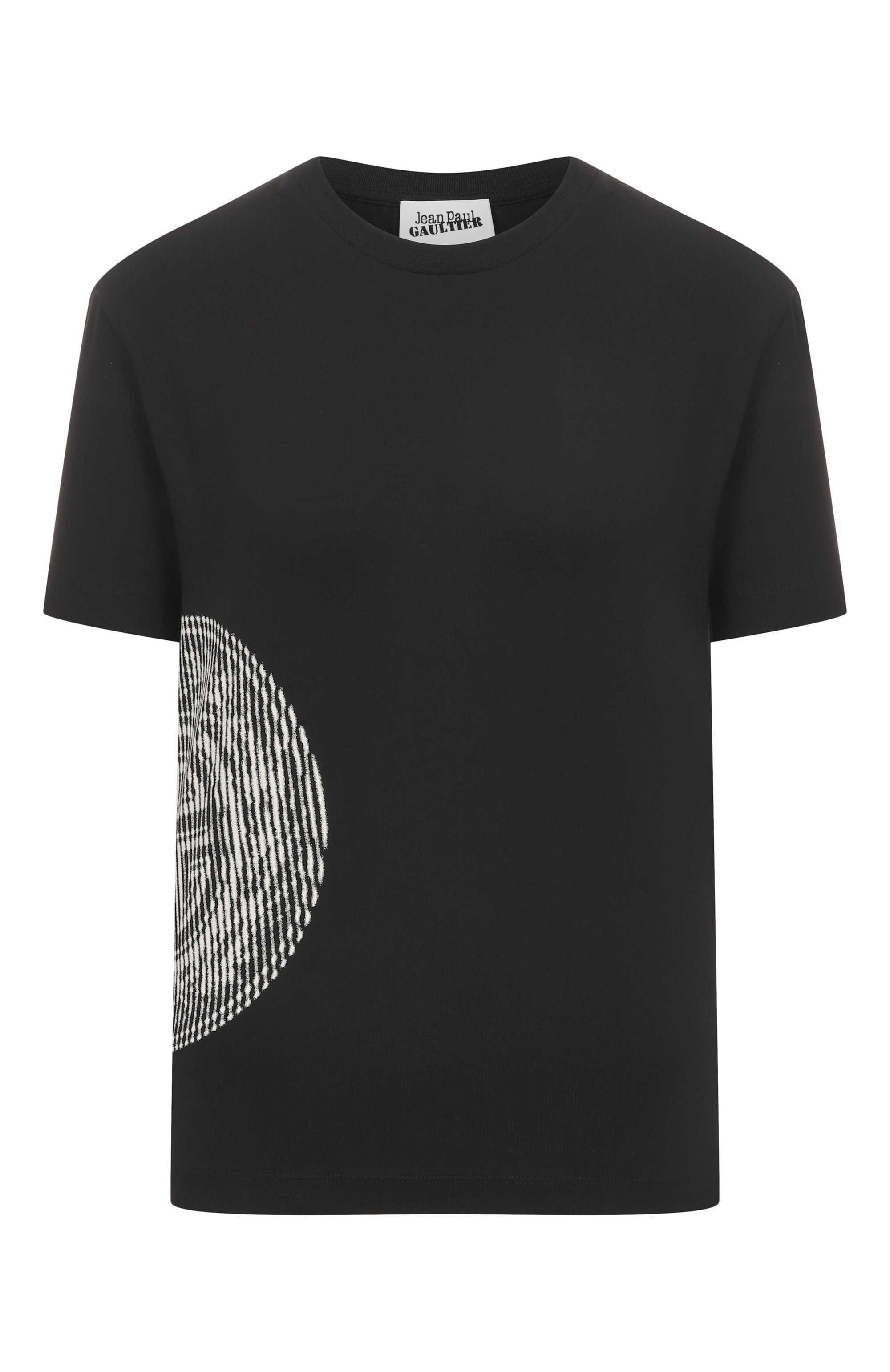 Хлопковая футболка JEAN PAUL GAULTIER черного цвета по цене 28750 руб., арт. 25/04-W-T0376/J002, фото 1 Хлопковая футболка JEAN PAUL GAULTIER, арт. 25/04-W-T0376/J002, фото 1
