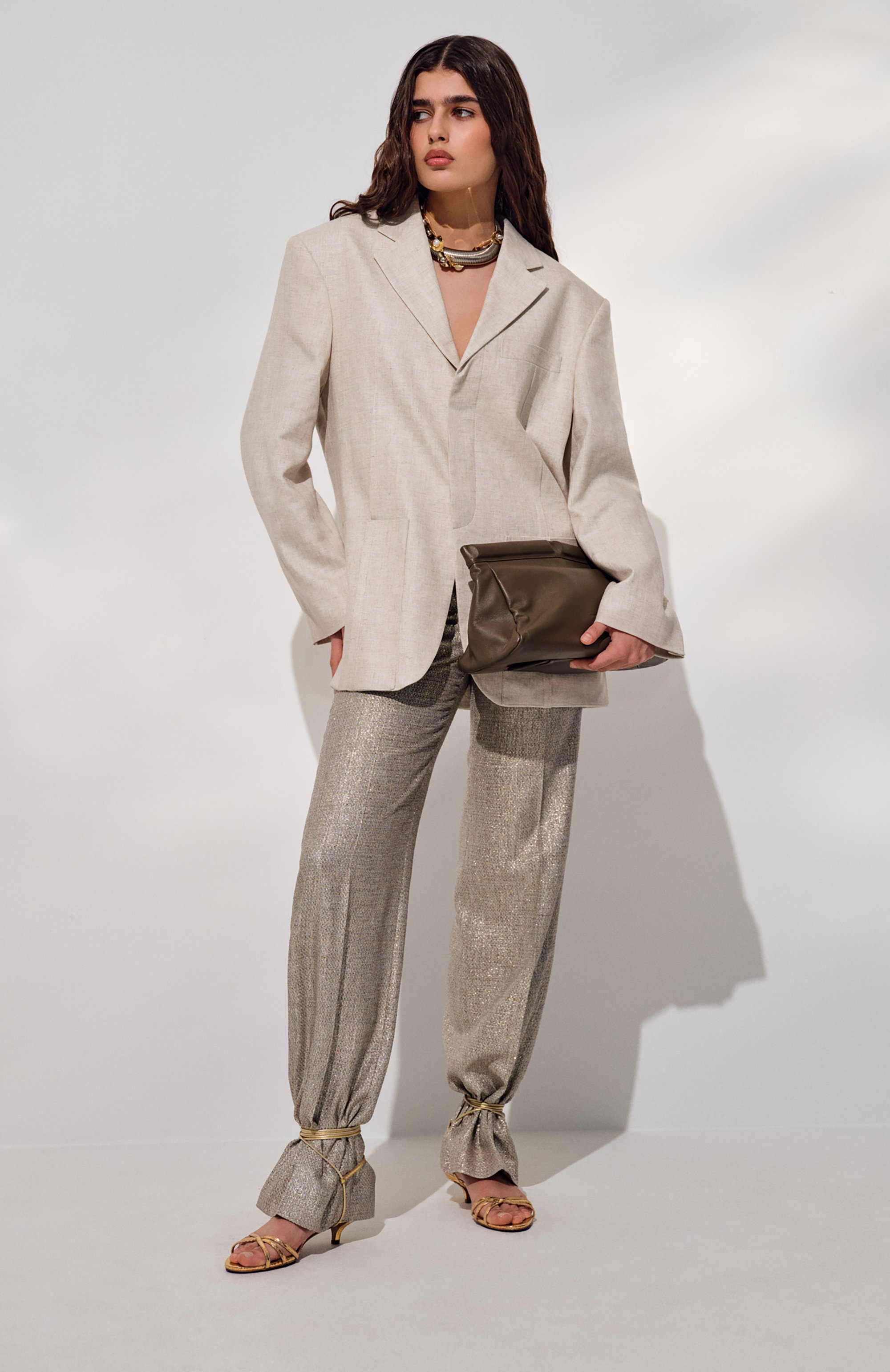 Жакет из вискозы и льна JACQUEMUS, арт. 22E/213JA101-1358, фото 7