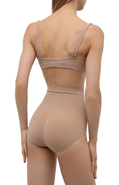 Трусы-кюлоты с завышенной талией ANDREADAMO светло-бежевого цвета по цене 4750 руб., арт. ADFW21GP05015475, фото 3 Трусы-кюлоты с завышенной талией ANDREADAMO, арт. ADFW21GP05015475, фото 3