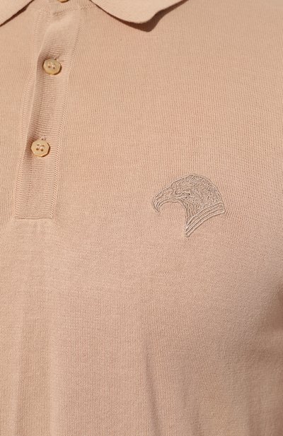 Хлопковое поло STEFANO RICCI бежевого цвета по цене 86450 руб., арт. K313030P13/F23145, фото 5 Хлопковое поло STEFANO RICCI, арт. K313030P13/F23145, фото 5