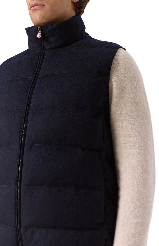 Кашемировый жилет Kiton UW2226V0436H02 Синий  UW2226V0436H02 Фото 5