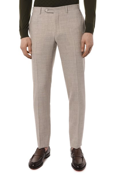 Брюки из шерсти и шелка CANALI, арт. 71019/AE00386, фото 3