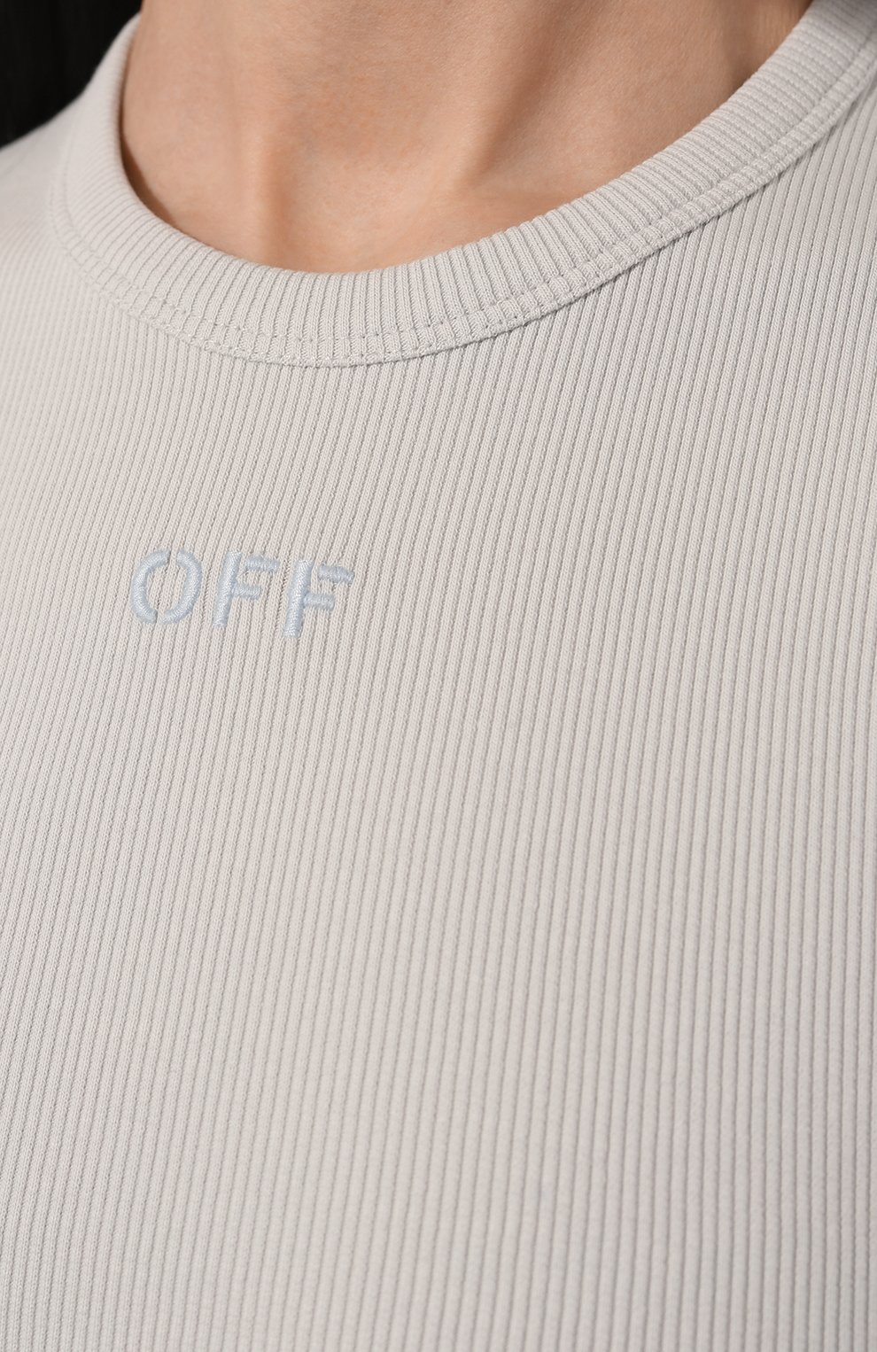 Хлопковая футболка OFF-WHITE, арт. 0WAA065S24JER001, фото 5