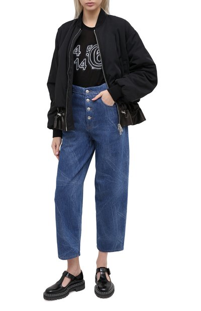 Футболка MM6 черного цвета по цене 23050 руб., арт. S52GC0162/S23683, фото 2 Футболка MM6, арт. S52GC0162/S23683, фото 2