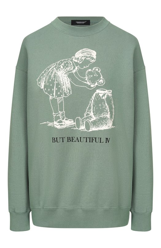 Хлопковый свитшот Undercover UC2E1895-3 Зелёный UC2E1895-3