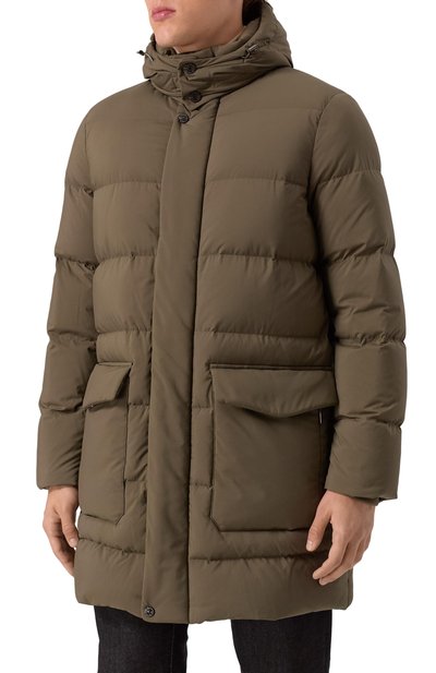 Пуховик STEFANO RICCI хаки цвета по цене 546000 руб., арт. M6J5300200/PL001H/60, фото 3 Пуховик STEFANO RICCI, арт. M6J5300200/PL001H/60, фото 3