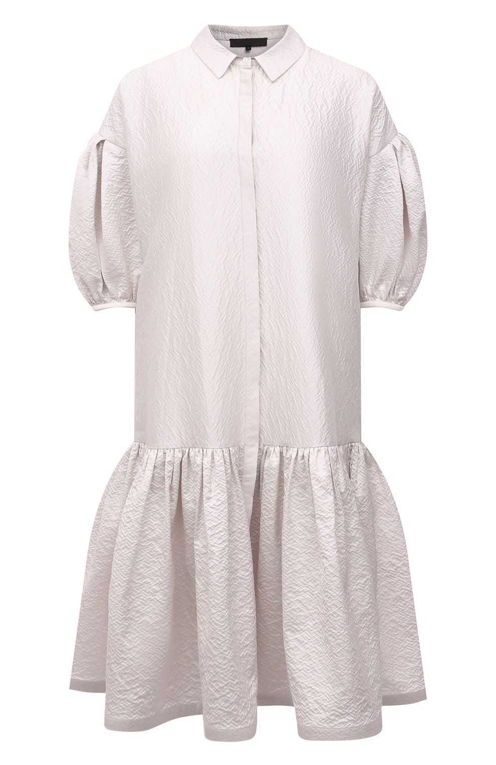 Платье из хлопка и шелка TEGIN светло-серого цвета по цене 55000 руб., арт. SD2149, фото 1 Платье из хлопка и шелка TEGIN, арт. SD2149, фото 1