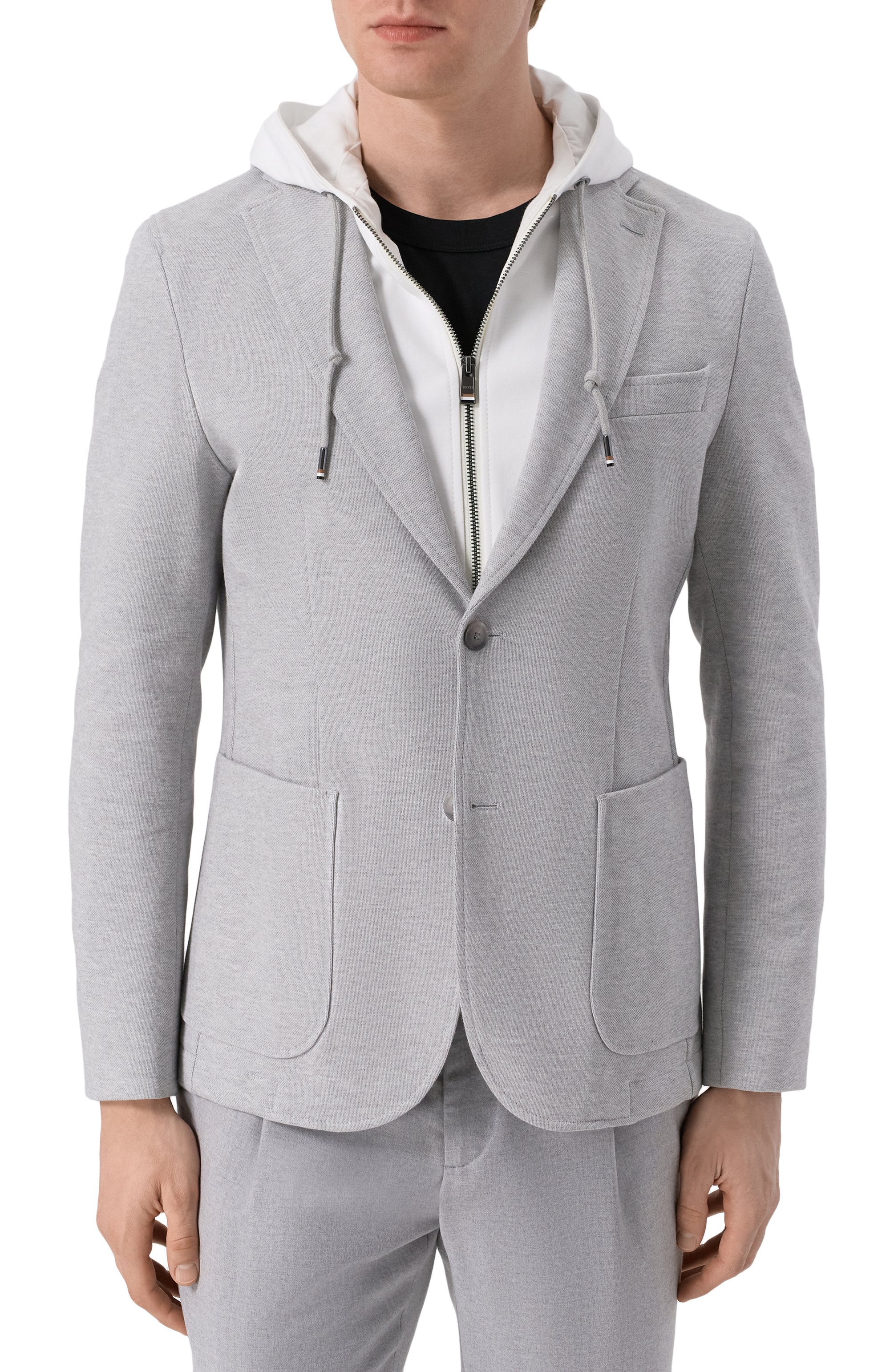 Хлопковый пиджак BOSS, арт. 50545835, фото 5