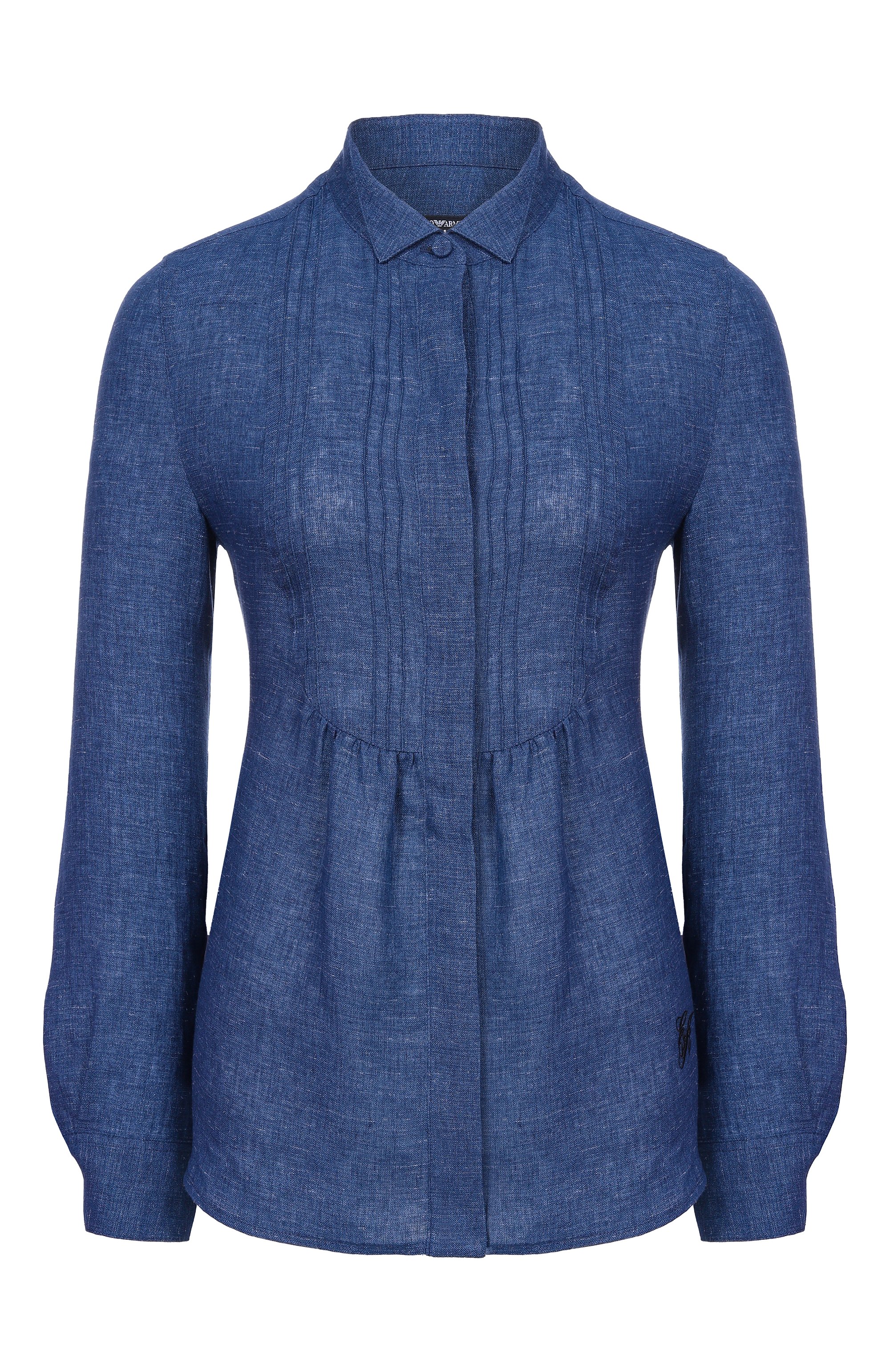 Рубашка изо льна и вискозы EMPORIO ARMANI, арт. EW003736/TE10381, фото 1