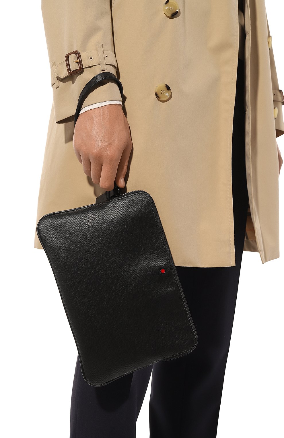 Кожаный клатч KITON, арт. UBPADSN00815, фото 2