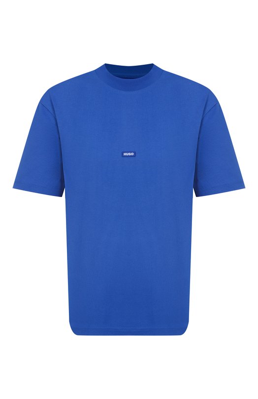 Хлопковая футболка HUGO Blue 50509991 Синий 50509991