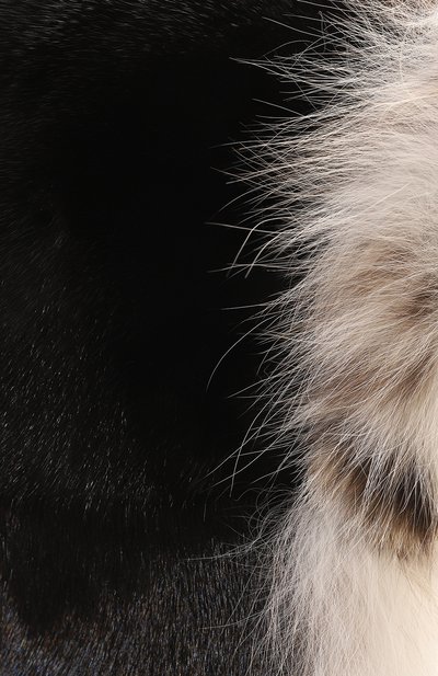 Шапка-ушанка из меха норки и рыси VICTORIA KUSENKOVA черно-белого цвета по цене 418000 руб., арт. 322806054227, фото 3 Шапка-ушанка из меха норки и рыси VICTORIA KUSENKOVA, арт. 322806054227, фото 3