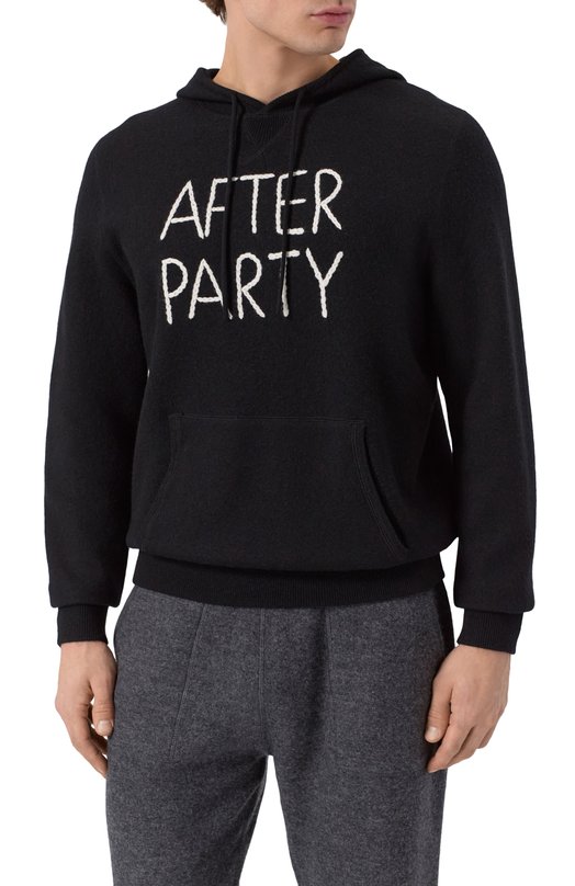 Шерстяное худи MC2 Saint Barth JAK0002-00156I/JAKE H00D Чёрный  JAK0002-00156I/JAKE H00D Фото 3