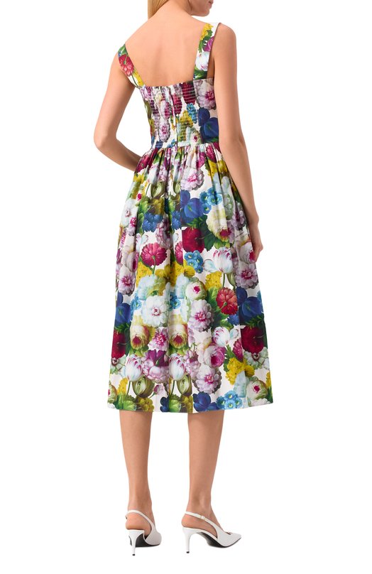 Хлопковое платье Dolce & Gabbana F6ZT1T/HS5Q2 Разноцветный  F6ZT1T/HS5Q2 Фото 4