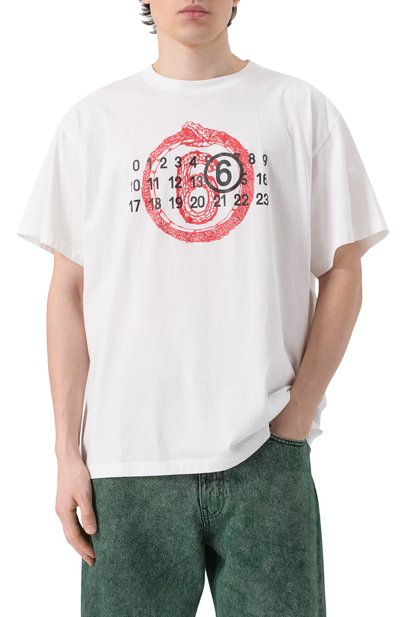 Хлопковая футболка MM6, арт. SH2GC0020/S24312, фото 3