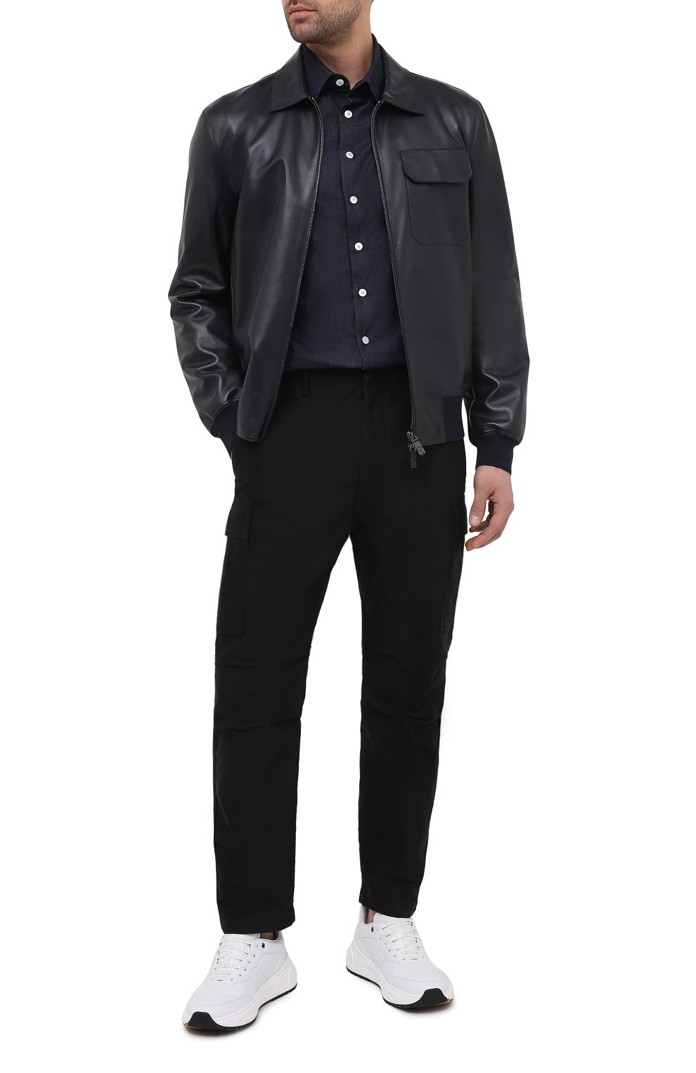 Кожаный бомбер GIORGIO ARMANI, арт. ASR13P/ASP11, фото 2