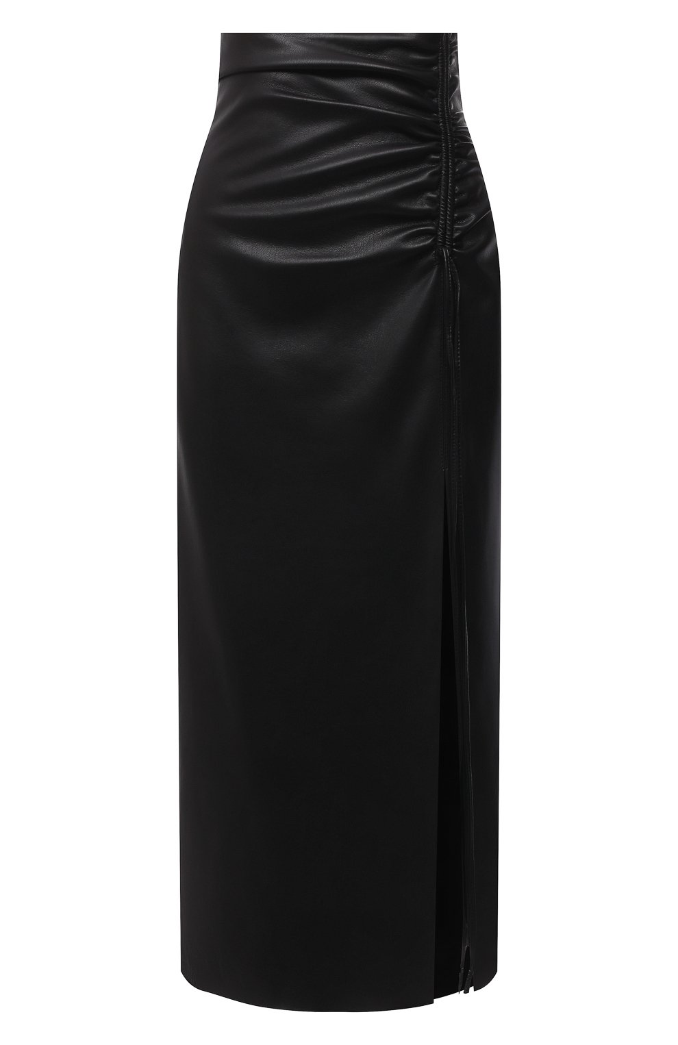 Юбка NANUSHKA черного цвета по цене 47800 руб., арт. MAL0RIE_BLACK_VEGAN LEATHER, фото 1 Юбка NANUSHKA, арт. MAL0RIE_BLACK_VEGAN LEATHER, фото 1