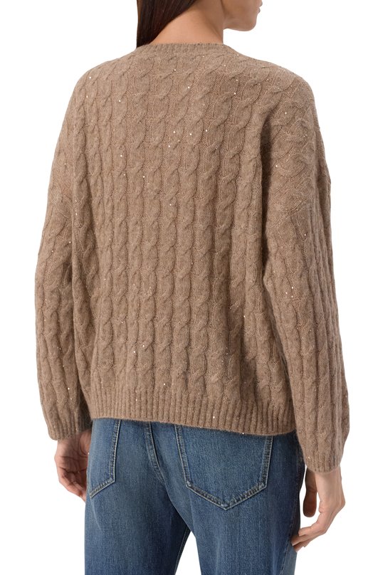 Свитер Brunello Cucinelli MPG731309P Бежевый  MPG731309P Фото 4