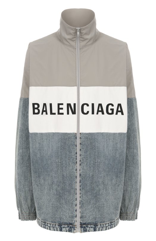 Комбинированная куртка Balenciaga 822843/TNW65 Серый 822843/TNW65
