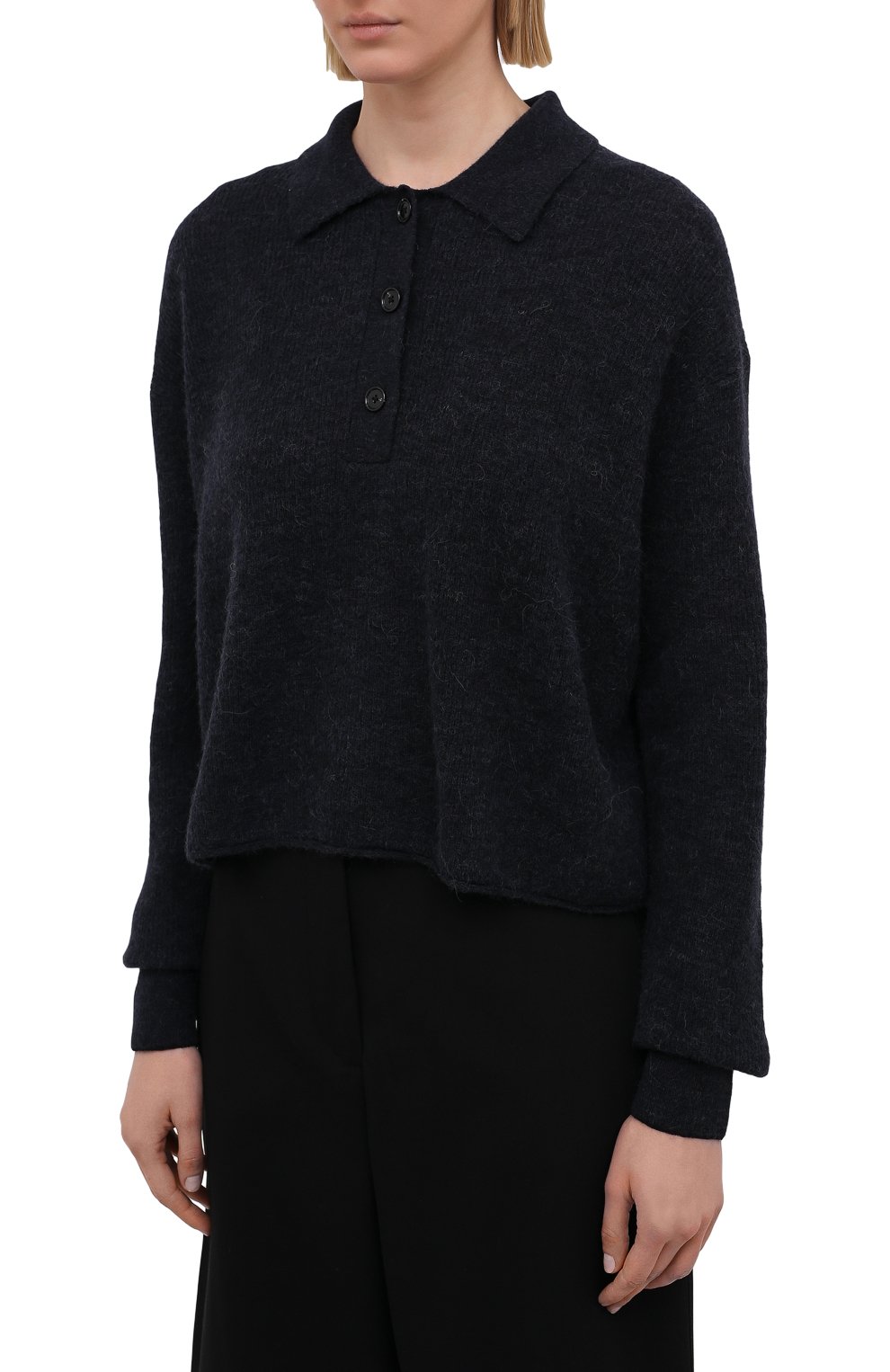 Шерстяной пуловер ACNE STUDIOS темно-серого цвета по цене 53300 руб., арт. A60247, фото 3 Шерстяной пуловер ACNE STUDIOS, арт. A60247, фото 3