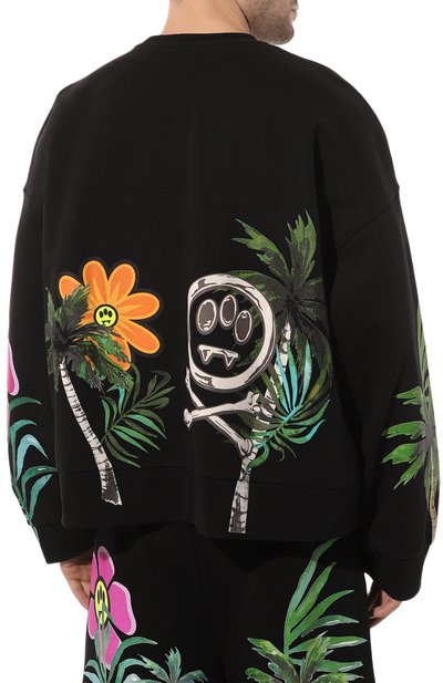 Хлопковый свитшот BARROW черного цвета по цене 35800 руб., арт. 034085, фото 4 Хлопковый свитшот BARROW, арт. 034085, фото 4