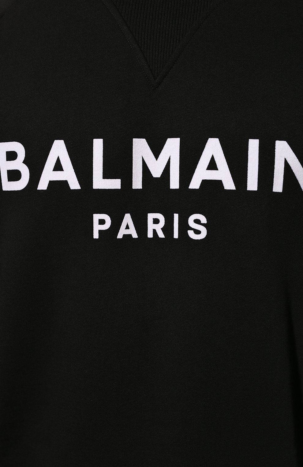 Хлопковый свитшот BALMAIN черного цвета по цене 59150 руб., арт. WH1JQ005/B125, фото 5 Хлопковый свитшот BALMAIN, арт. WH1JQ005/B125, фото 5