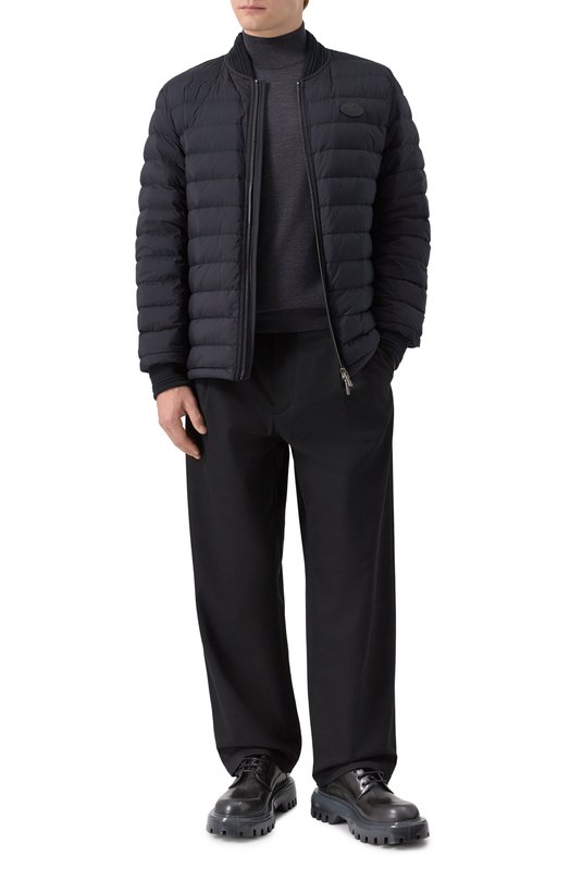 Пуховый бомбер Burberry 8110272 Чёрный  8110272 Фото 2