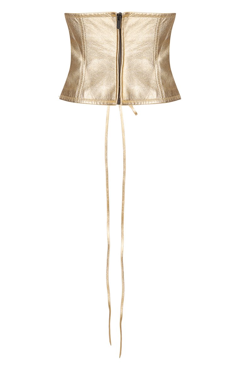 Кожаный корсет MIU MIU, арт. MPT238-AW4-F0056, фото 2
