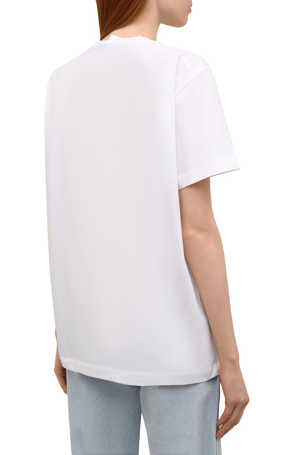 Хлопковая футболка DSQUARED2 белого цвета по цене 22150 руб., арт. S75GD0276/S23009, фото 4 Хлопковая футболка DSQUARED2, арт. S75GD0276/S23009, фото 4