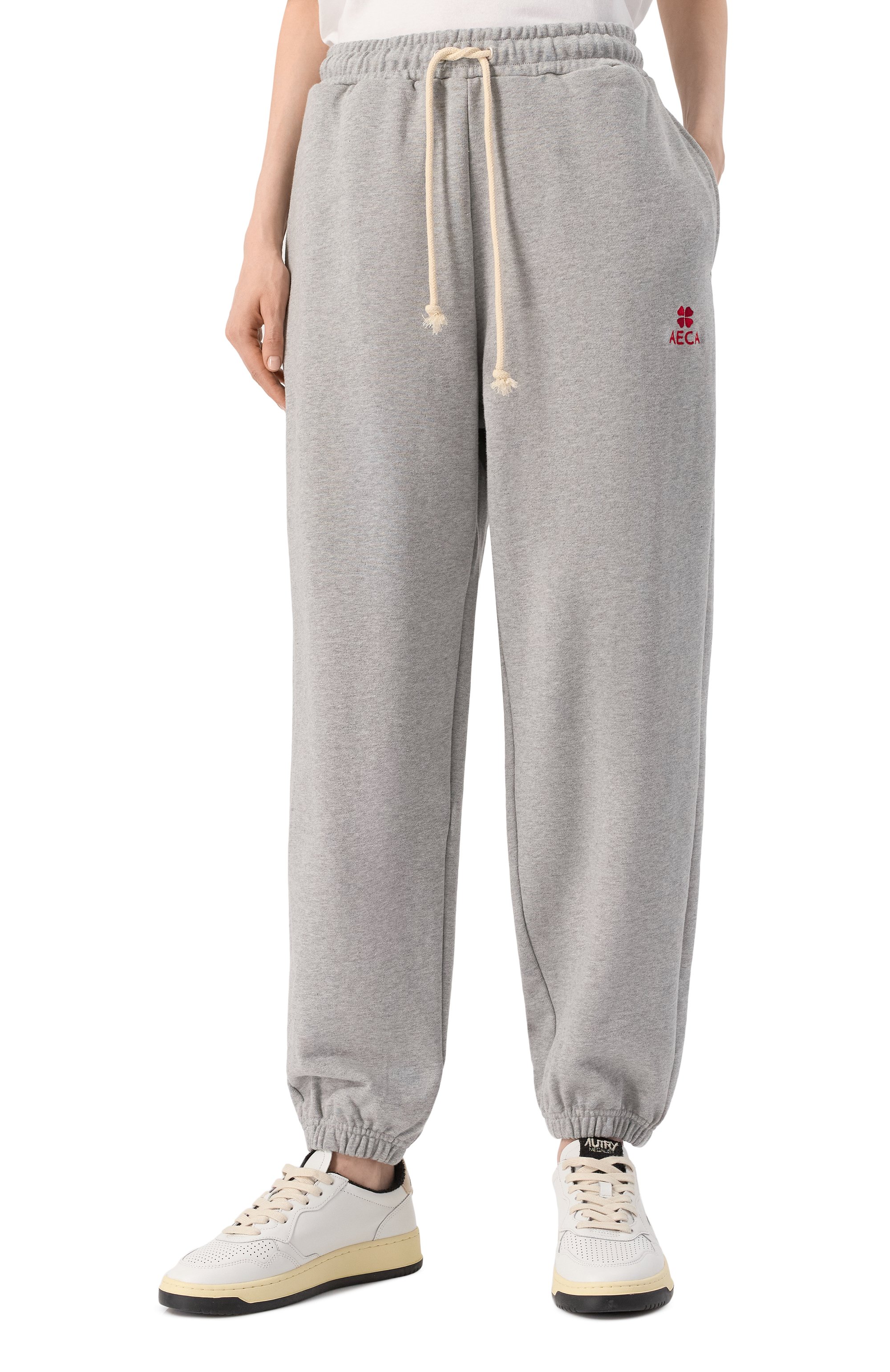 Хлопковые джоггеры AECA WHITE, арт. AWCMFWBDBSLSO001C0.GREY (XL), фото 3