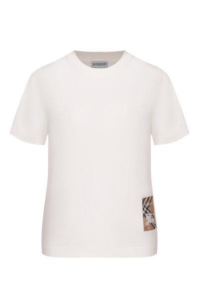 Женская хлопковая футболка BURBERRY, арт. 8104886