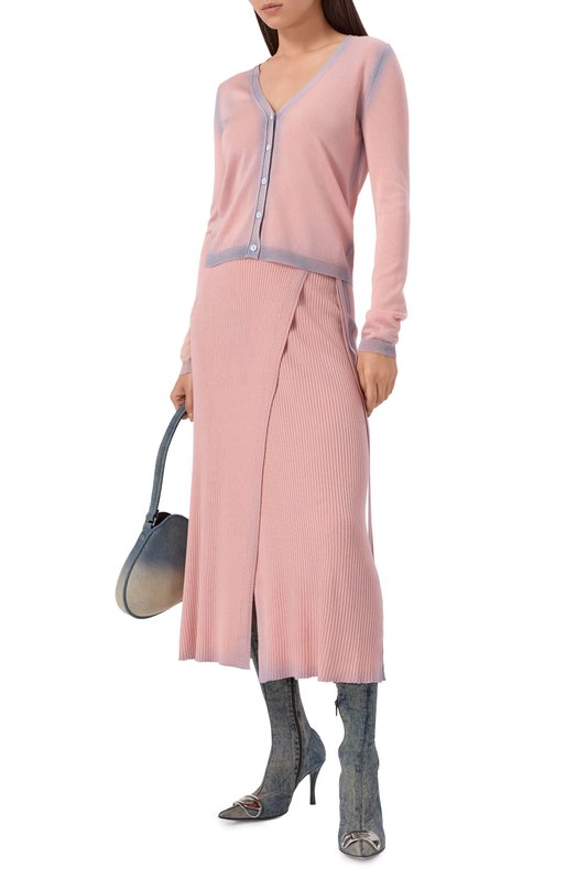 Юбка из вискозы и хлопка M-Vigo Diesel A18875/0NKCM Розовый  A18875/0NKCM Фото 2