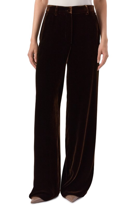 Бархатные брюки Giorgio Armani GW001563/TE10831 Коричневый  GW001563/TE10831 Фото 3