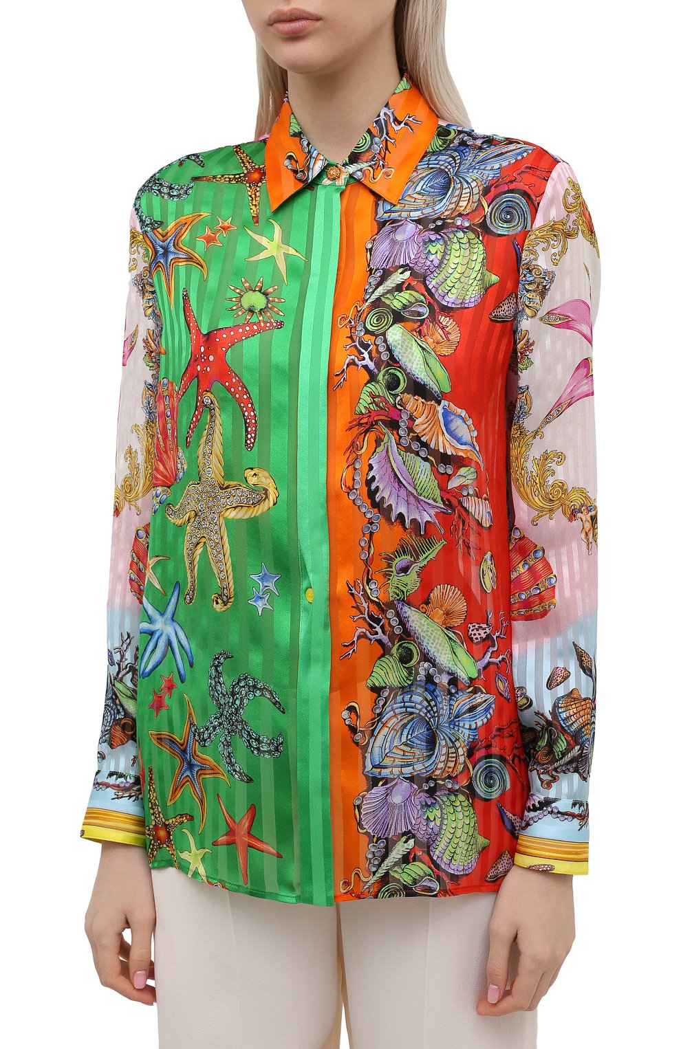 Шелковая рубашка VERSACE, арт. A82662/1F00979, фото 3