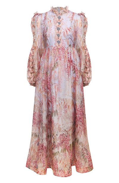 Женское платье из льна и шелка ZIMMERMANN, арт. 1133DB0T