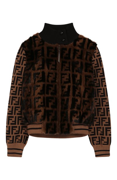 Куртка с  меховой отделкой FENDI, арт. JFA106/A1QI/6A-8A, фото 1