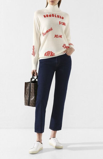 Джинсы VICTORIA, VICTORIA BECKHAM темно-синего цвета по цене 27350 руб., арт. 2120DJE000827A, фото 2 Джинсы VICTORIA, VICTORIA BECKHAM, арт. 2120DJE000827A, фото 2