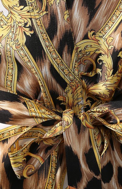 Шелковый халат VERSACE разноцветного цвета по цене 129000 руб., арт. AUD05058/AS00289, фото 5 Шелковый халат VERSACE, арт. AUD05058/AS00289, фото 5