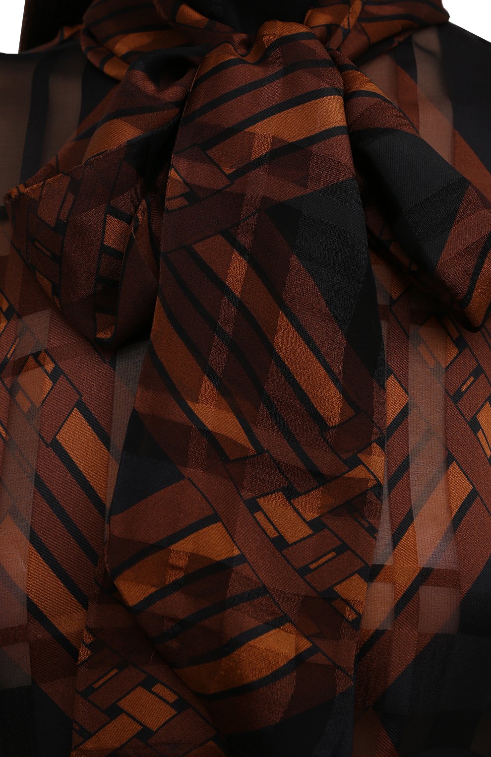 Шелковое платье SAINT LAURENT, арт. 661406/Y5D59, фото 5