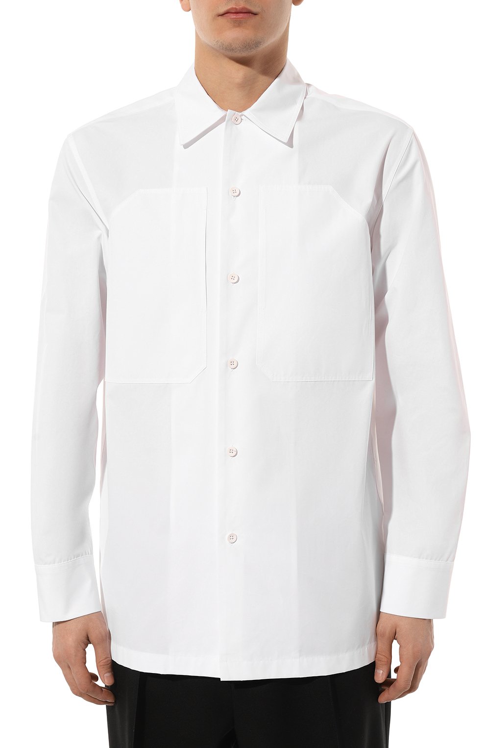 Хлопковая рубашка JIL SANDER, арт. J22DL0193/J45002, фото 3