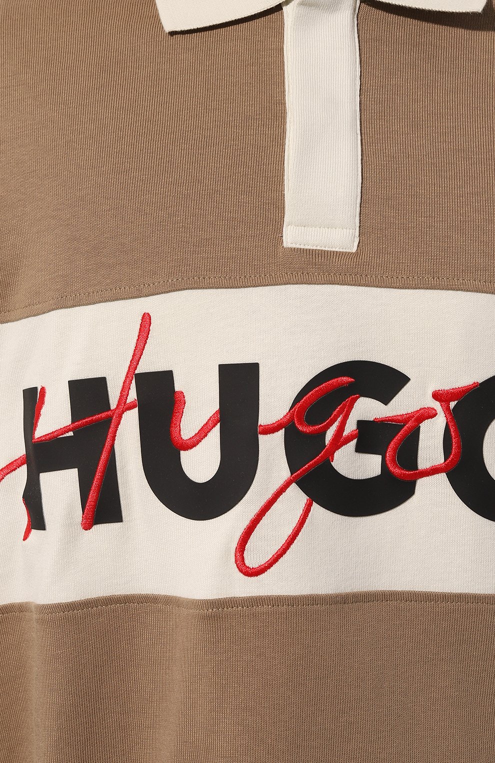 Хлопковое поло HUGO, арт. 50494348, фото 5