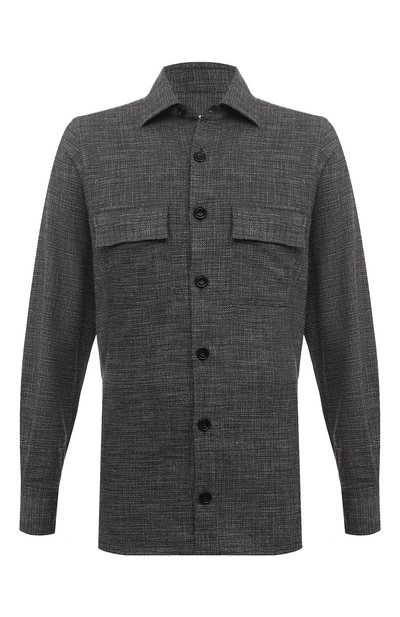 Мужская рубашка из шерсти и шелка KITON, арт. UMC016K0643C