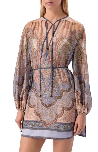 Шелковая туника ZIMMERMANN, арт. 5807DRS262, фото 4