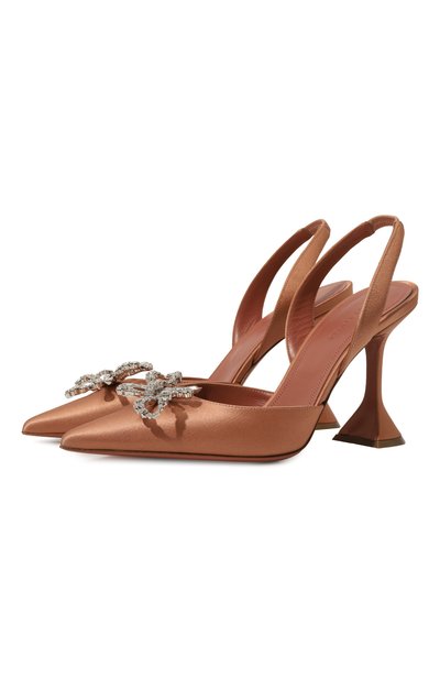 Женские текстильные туфли rosie sling 95 AMINA MUADDI, арт. R0SIE SLING 95/SATIN