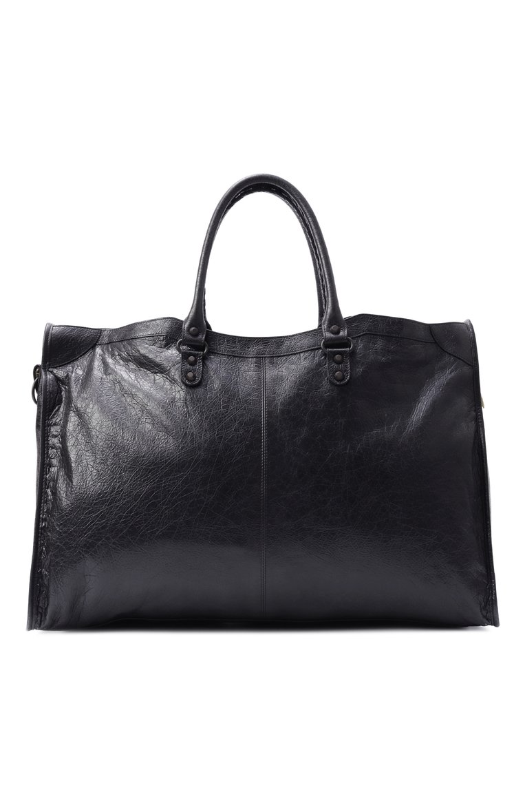 Мужская сумка le city BALENCIAGA черного цвета, арт. 810364/2ABEK | Фото 6 (Ремень/цепочка: На ремешке; Размер: large; Материал: Натуральная кожа; Автоматизация ТО: Проставлено; Автоматизация состава: Проставлено)