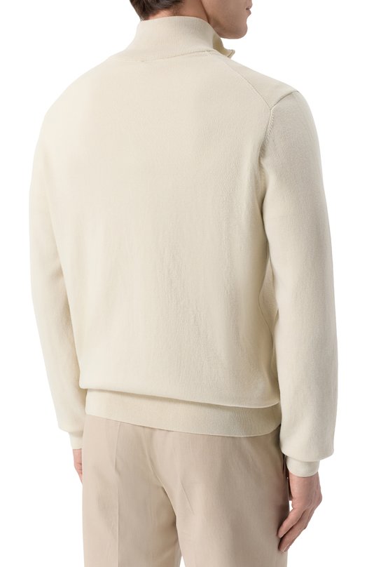 Хлопковый кардиган BOSS 50556345 Кремовый  50556345 Фото 4