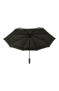 М�ужской складной зонт MOSCHINO серого цвета, арт. 8064-T0PLESS | Фото 3 (Нос: Не проставлено; Материал: Синтетический материал, Металл, Текстиль)