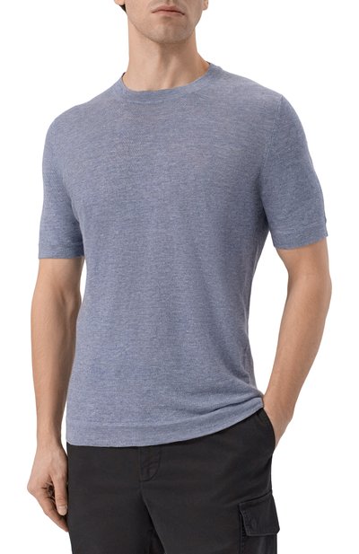 Футболка изо льна и хлопка BRUNELLO CUCINELLI, арт. M2L00340, фото 3