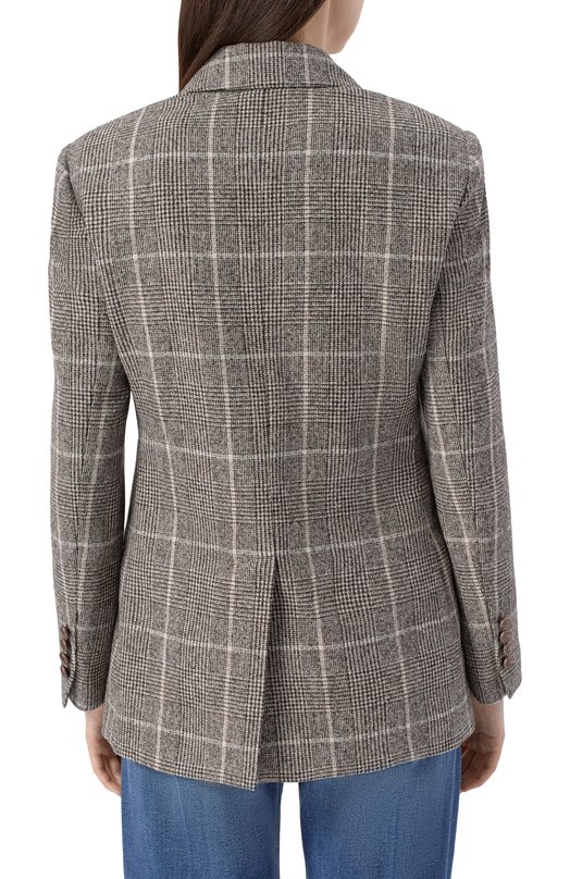 Шерстяной жакет Brunello Cucinelli MV4037053 Бежевый  MV4037053 Фото 4