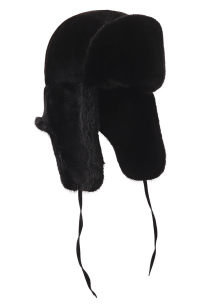 Мужская норковая шапка-ушанка мишка-2 FURLAND, арт. 0011200140300600112